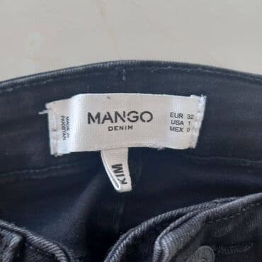 svecane pantalone i tunike: Nove Mango crne farmerke XS. Potpuno nove Mango crne farmerke, nikad — 7