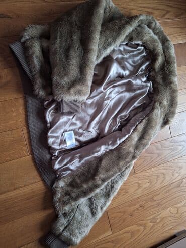 krzno jakne: M, Sa postavom, Veštačko krzno, bоја - Siva — 3