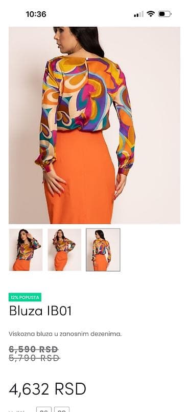 grcki nakit: Prelepa bluza od 100% viskoze. Naznačena je veličina 46 ali prema mom — 2