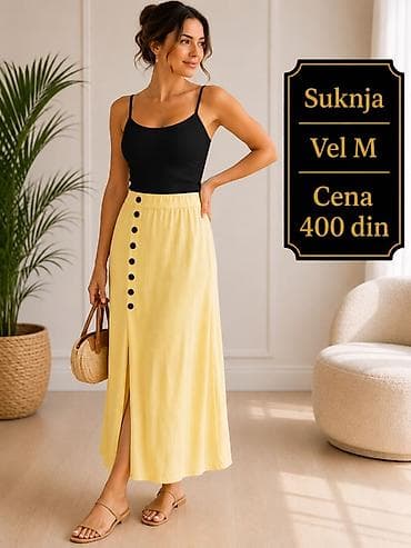 esprit odeca: Suknja – veličina M. Midi dužina, visok struk sa elastičnom trakom — 1