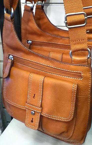 Torbe: Fossil crossbody torbica od prirodne kože, u toploj — 1