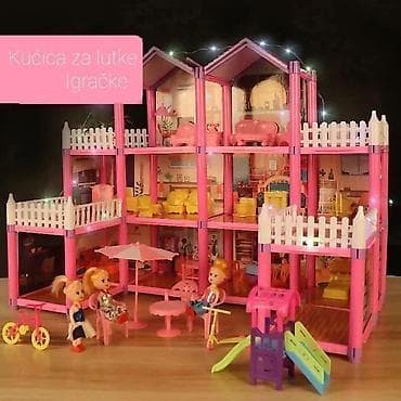kućice za lutke od drveta: Kućica za lutke sa nameštajem / 12 soba Poručite ovu prelepu kućicu za — 1