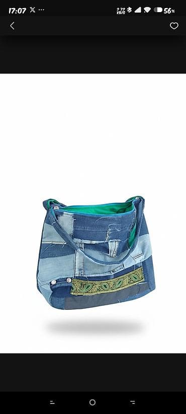 torba fashion bags: Džins torba – ručno pravljena tote/šolder torba od farmerki - — 9