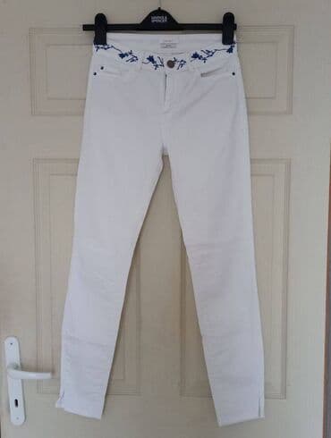 svecane pantalone i tunike: Esprit bele farmerke s. Esprit bele farmerke, sa interesantnim vezom — 4