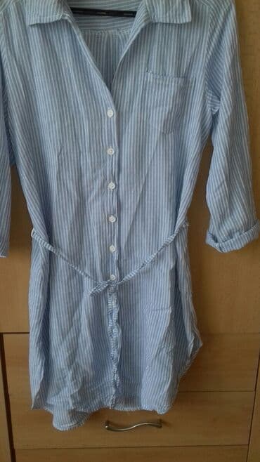 kaftan haljine za plazu new yorker: M (EU 38), color - Light blue, Long sleeves — 2