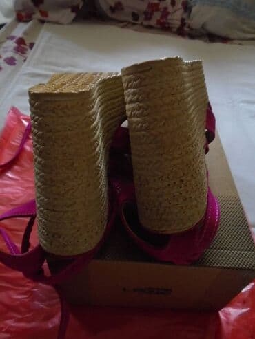 oksfordice sa platformom: Sandals, Perla, 39 — 8