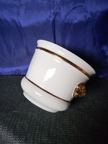porcelanske solje za caj: Saksija nova Vohenstrauss J.Seltmann Bavaria. 1950g +. Porcelanska — 4