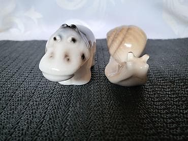 Kutije za odlaganje: Figure nove nilski konj i puz,porcelanske iz 70ih.god. Nove figure — 4