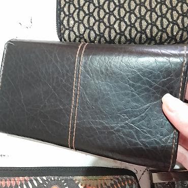 upaljač na usb punjenje: Kožni ženski novčanik MODA - Materijal: crna eko/koža sa izraženom — 2