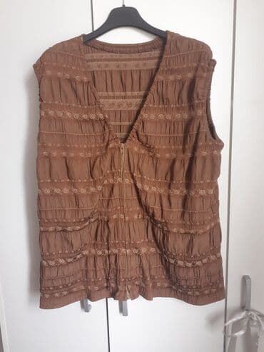 pantalone bez kaisa: L (EU 40), color - Brown — 1