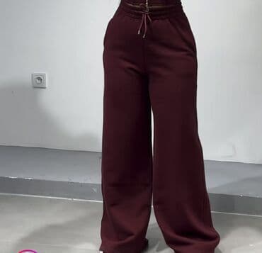 Donji delovi trenerke: Ženske široke trenerke – udobne i moderne - Kroj: široke nogavice — 2