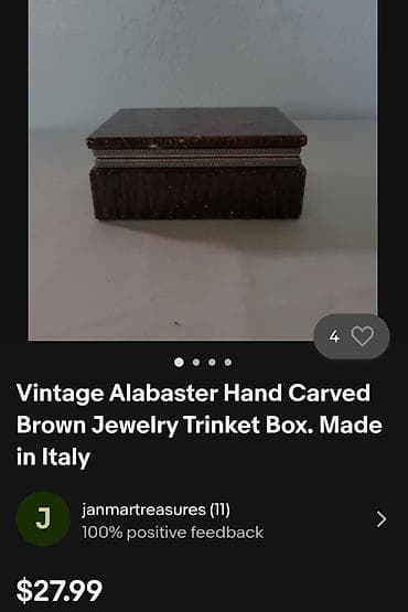 sat ar: Satula od alabastera iz 60ih.god. Satula perfektno ocuvana,sve na — 3