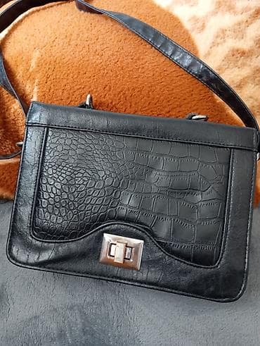 marella torbe: Ženska torba preko ramena – crna - Materijal: veštačka koža sa — 1