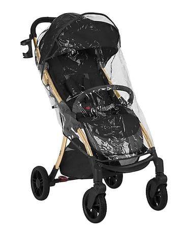 kolica per bebe: KIKKA BOO CLOE premium kišobran kolica sa kišnom kabanicom – black — 1
