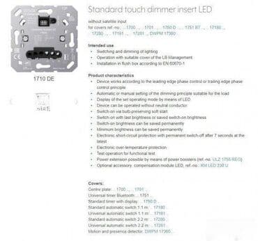 Other Electronics: *** AKCIJA *** 0415 LED dimer**Made in Germany** Jung duo serija — 3
