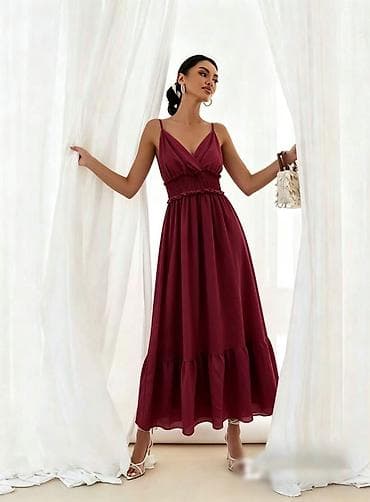 Haljine: ✅Duga ženska haljina na bretele – više boja
✅2000 din — 1