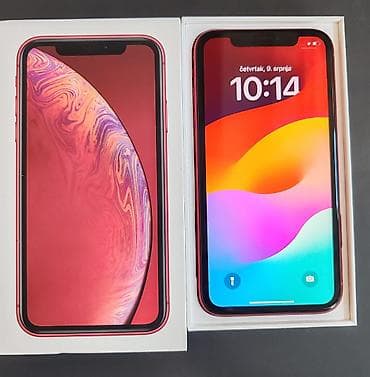 polovni telefoni iphone 17: IPhone XR, crvena boja (PRODUCT RED). U originalnoj kutiji. Ključne — 7