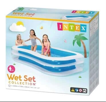 lindex kupaci za decu: Intex pravougaoni deciji bazen 262 x 175 x 56 cm - cena 5200 din — 1