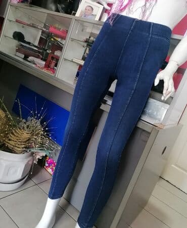zara rebraste helanke: Farmerice model kao helanke Sa puno elastina Odgovara Vel S M Predivne — 7