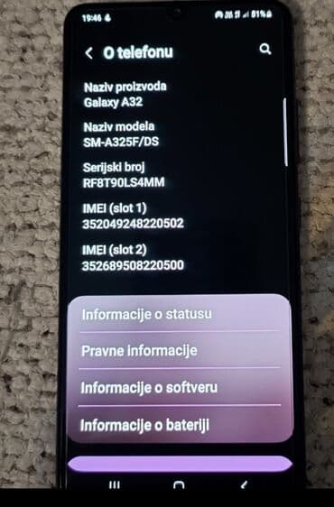 samsung note 9 cena polovan: Samsung Galaxy A32, 128 GB, bоја - Siva, Dual SIM — 3
