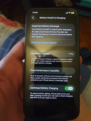 aparat: Iphone 12 super stanje 64 gb 
77% battery health — 6