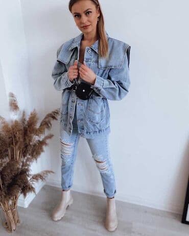 zara teksas jakne: Teksas jakna sa torbicom 2700 — 5