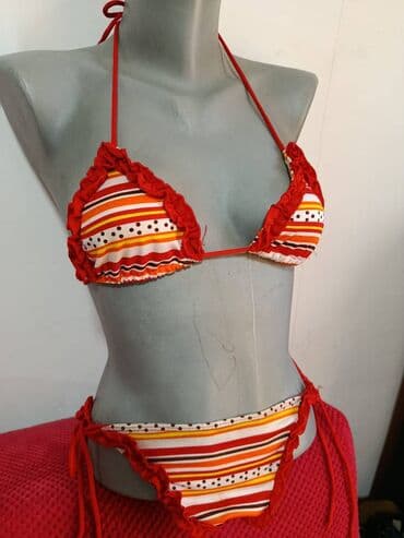 jednodelni push up kupaci: XS (EU 34), color - Orange — 1