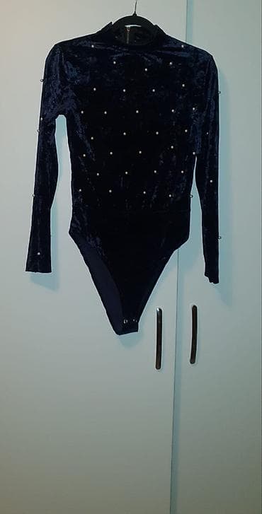 bonatti donji veš: Ženski bodi od somota, tamnoplave (noćno plave) boje. - Materijal — 3