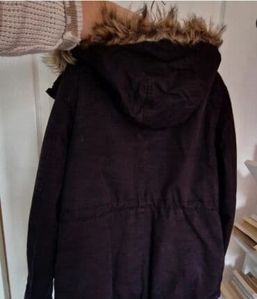 jakna sa prirodnim krznom: H&M, L (EU 40), Single-colored, With lining — 2