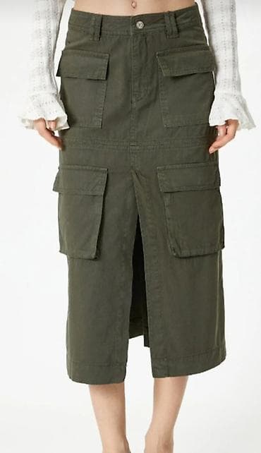 tommy hilfiger d: Nova/samo oprana cargo midi suknja, broj 38, nije debeo pamuk, već — 1