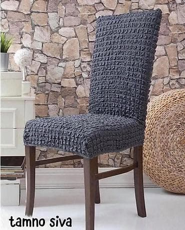 tkani prekrivaci za garniture: Elastične navlake za stolice – pufnasta tekstura - Materijal: meka — 2