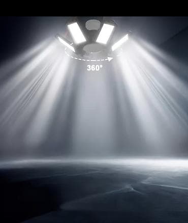 kamin peci: LED sklopiva garažna lampa – 6 krila, 360° osvetljenje - Snažna — 1