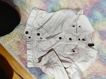 letnje jakne: Bela teksas jakna SISLEY, veličina S. - Klasičan kroj sa metalnim — 1