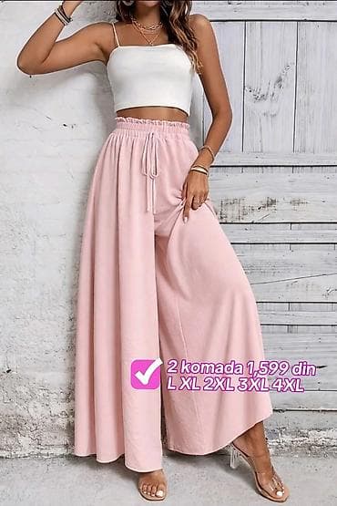 nike tech fleece pantalone: Ženske široke pantalone sa visokim strukom - Kroj: veoma široke — 5