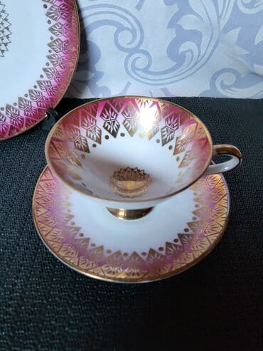 porcelanske solje za caj: Porcelanski set 1959g+ Winterling Marktleuthen. Set perfektan — 3