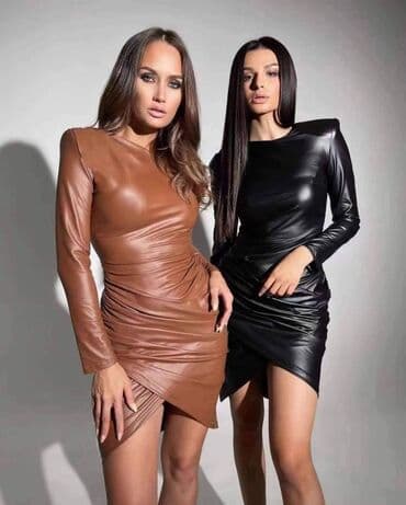 haljina od vestacke koze: 2500 din — 1