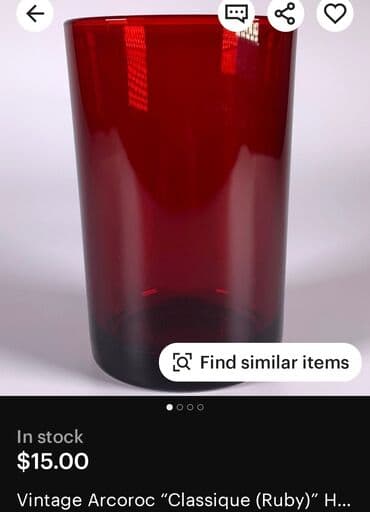 swarovski case za vino cena: Case francuske univerzalne,rubin boje iz 70ih. Case su bez — 2