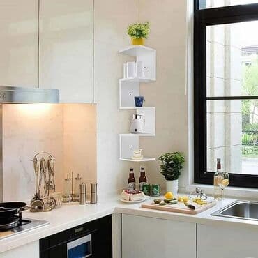 ikea pregradne police: Ugaona zidna polica 3000 din Specifikacije: Boja: Bela Dimenzije — 2