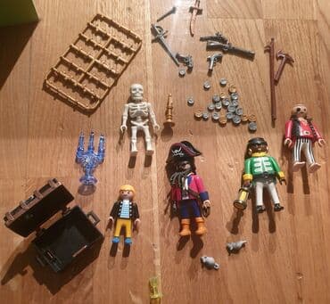 igračke od kartona: Playmobil pirate set 3939 pirati - gusari i blago. Svecnjak — 3