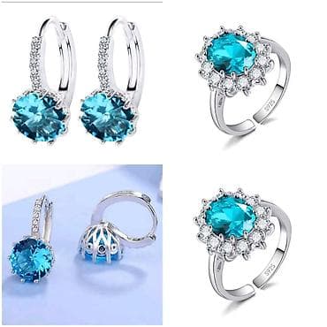 torbe m: Elegantni posrebreni set od dva nakita sa žigom S925 od hirurskog — 2