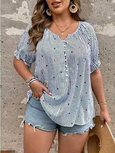 pull and bear kengur: Kosulja/tunika siroka sa prugama i sitnim šarenim motivima. - Kroj — 1