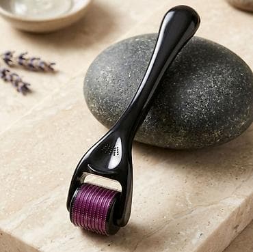 termometar za vosak: Derma roller – mikroiglice za negu kože lica i tela - Ručni valjak sa — 1
