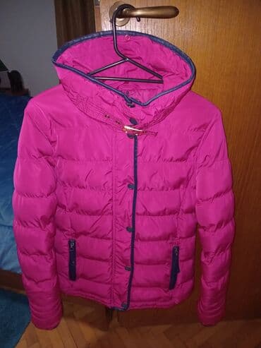 Women's Clothing: Ženska zimska jakna, jarko roze boje. - Kroj: prošivena, kratka do — 1