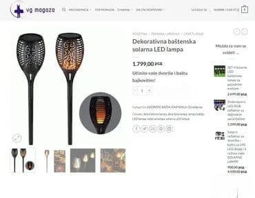 nastavak za slavinu u kuhinji: *** AKCIJA *** 0818 Dekorativna baštenska solarna LED lampa; — 7