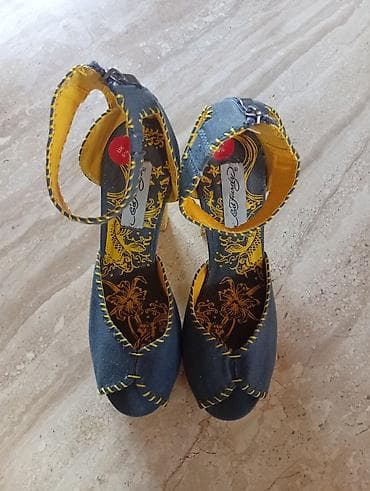 patike steve madden: Ed Hardy model Cindy zenske cipele platforme, kupljene u Londonu — 2