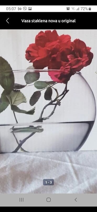 Vase, Glass, New at lalafo.rs Vase, Glass, New