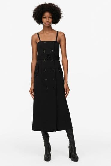 bandage haljine: Zara L (EU 40), color - Black, Cocktail, With the straps — 1