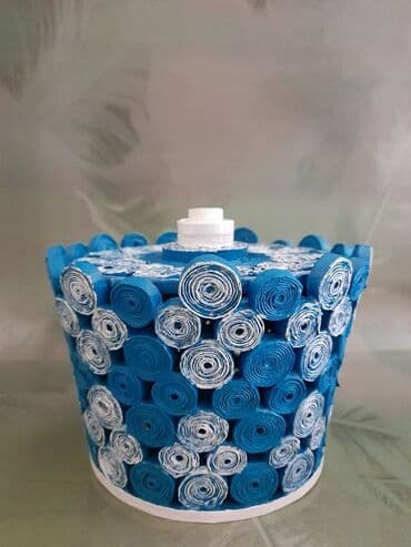 Home & Garden: Basket, color - Light blue, New — 3