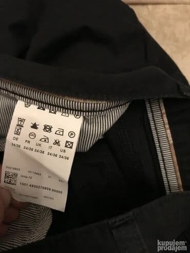 Džemperi: Original Hugo Boss pantalone 34 KAO NOVE 100% cotton Crna boja — 6