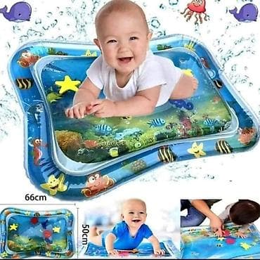 gumene sandale za plažu: Vodena Tummy Time prostirka za bebe – interaktivna senzorna igra - — 1